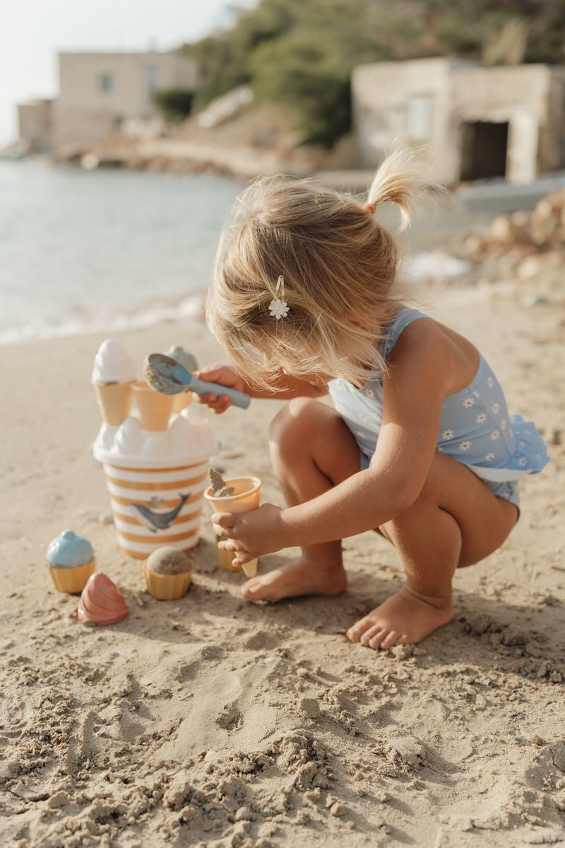 Set de playa con helados